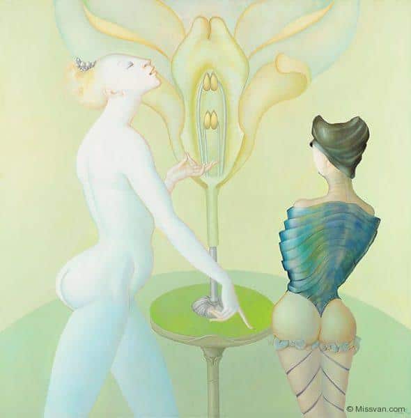 Leonor Fini—La Leçon de botanique 1974