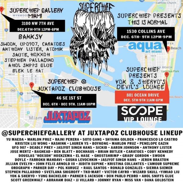 Superchiefgallery at juxtapoz clubhouse 2018