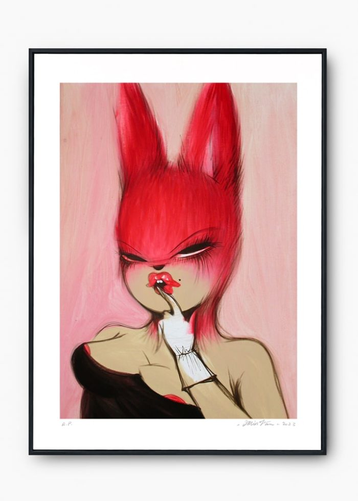 Red Bunny - Print by Miss Van - Oldies