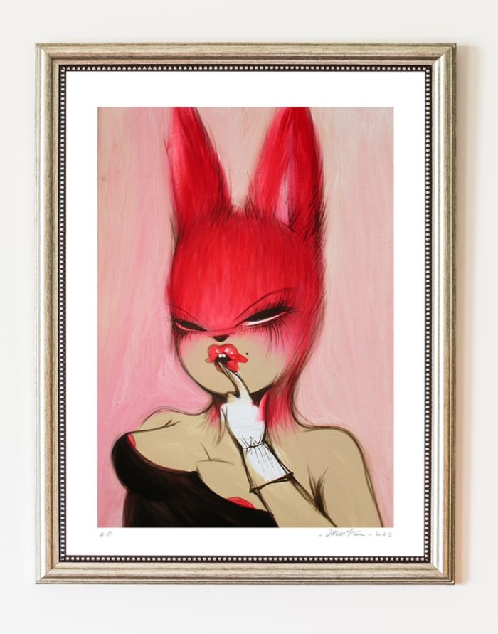 Red Bunny - Print by Miss Van - Oldies