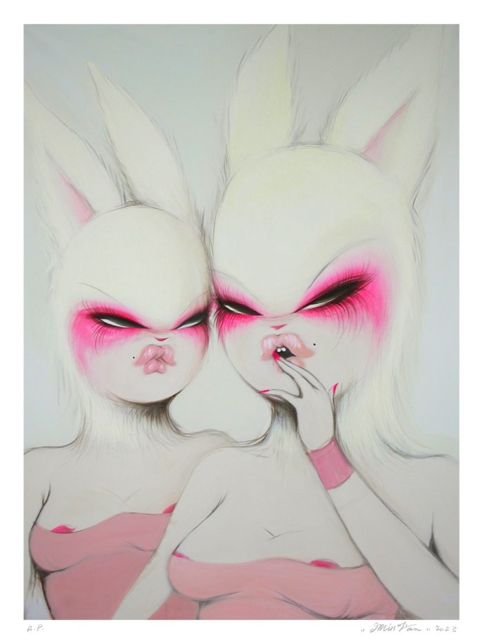 White Bunny - Print by Miss Van - Oldies