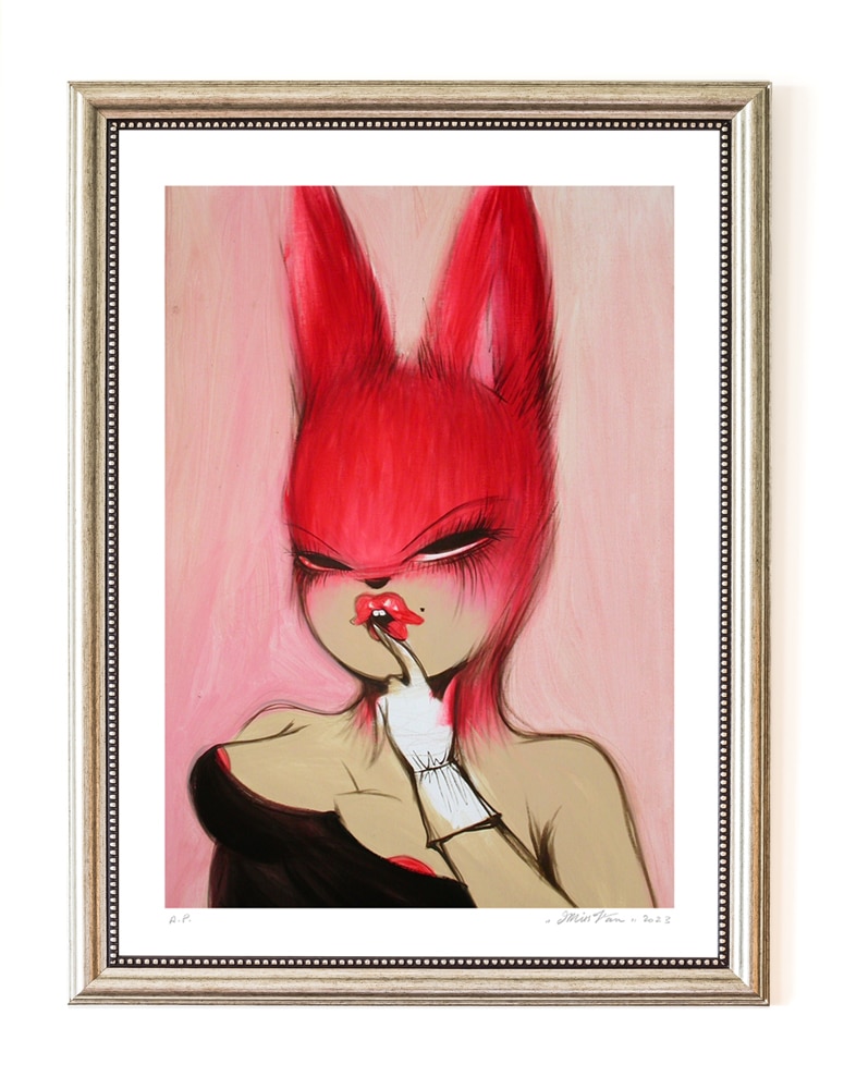 Red Bunny - Print by Miss Van - Oldies