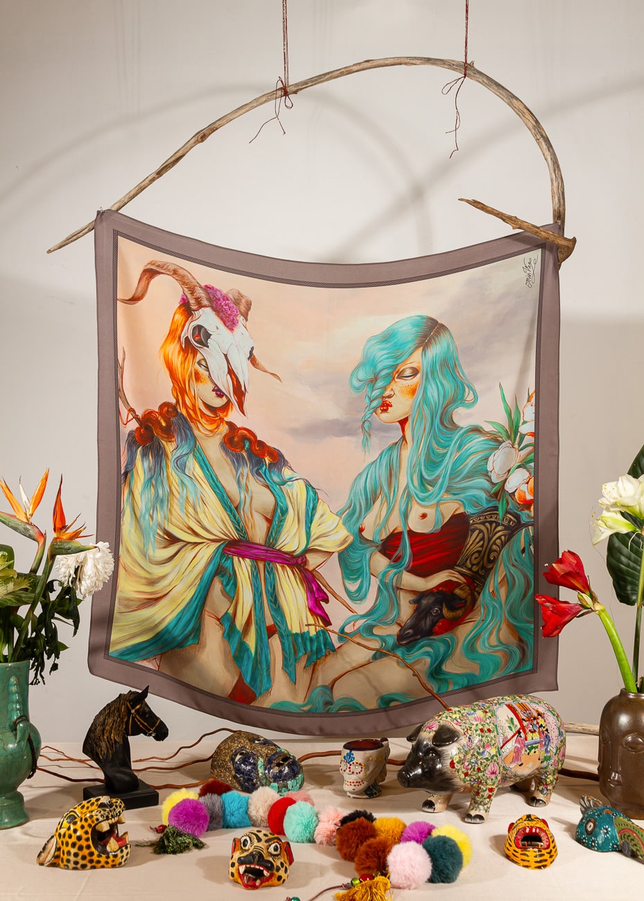 Muses Silk Scaf – Miss Van 2026 Muses Silk Scaf - Miss Van 2026